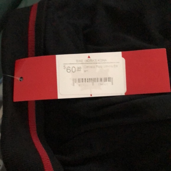 Cervelo S/P Polo Black White w Red Detail short sleeve Logo Front Back Excellent - Picture 12 of 13